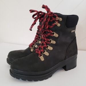 Muck Black Leather Winter  Lace Up Ankle Boots Women’s Size 5